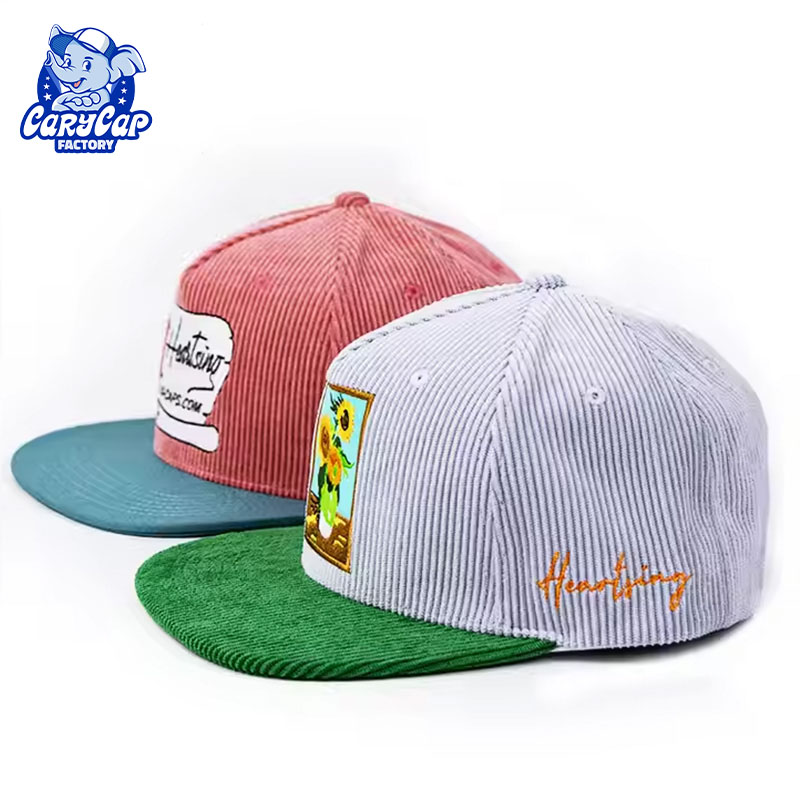 Corduroy 5 Panel Baseball Hat