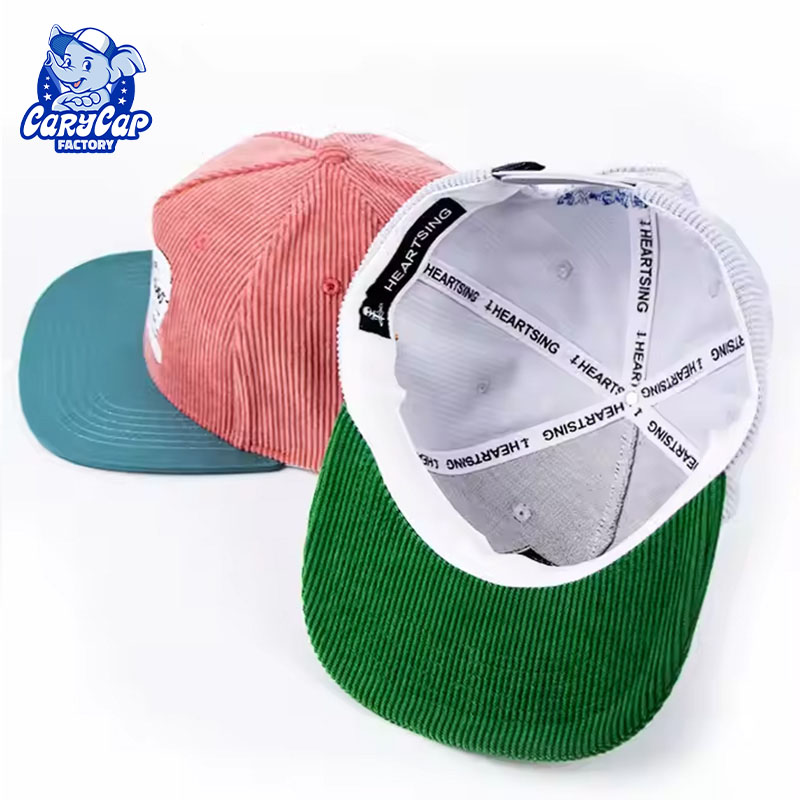 Corduroy 5 Panel Baseball Hat