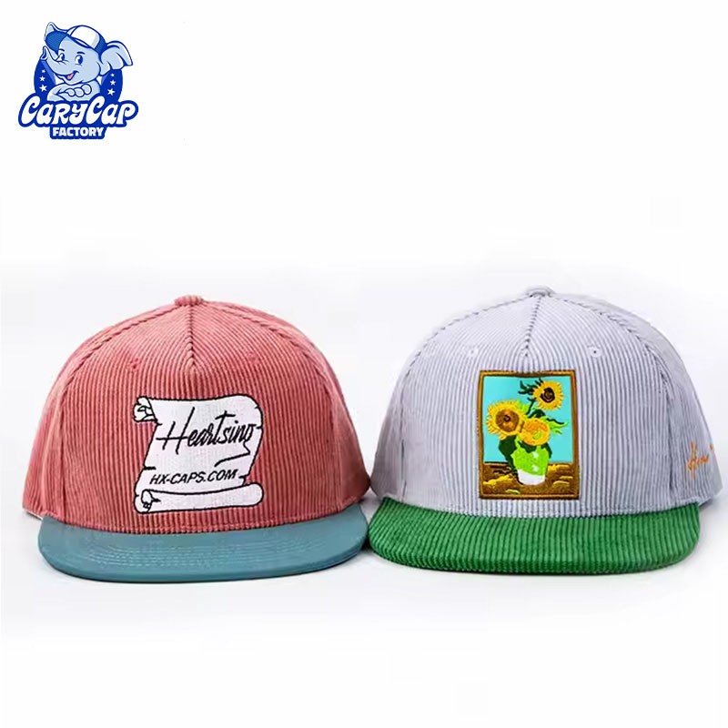 Corduroy 5 Panel Baseball Hat