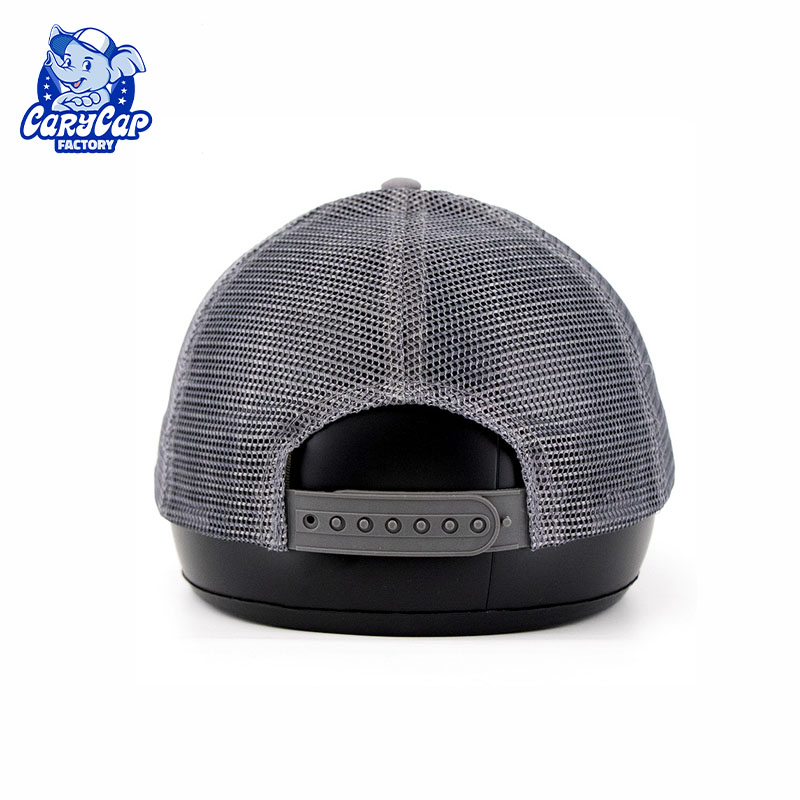 Leather Patch 6 Panel Trucker Hat