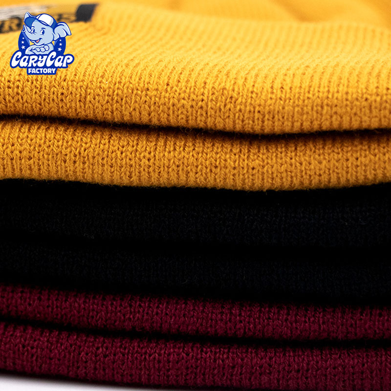 Woven Label Cuff Beanie