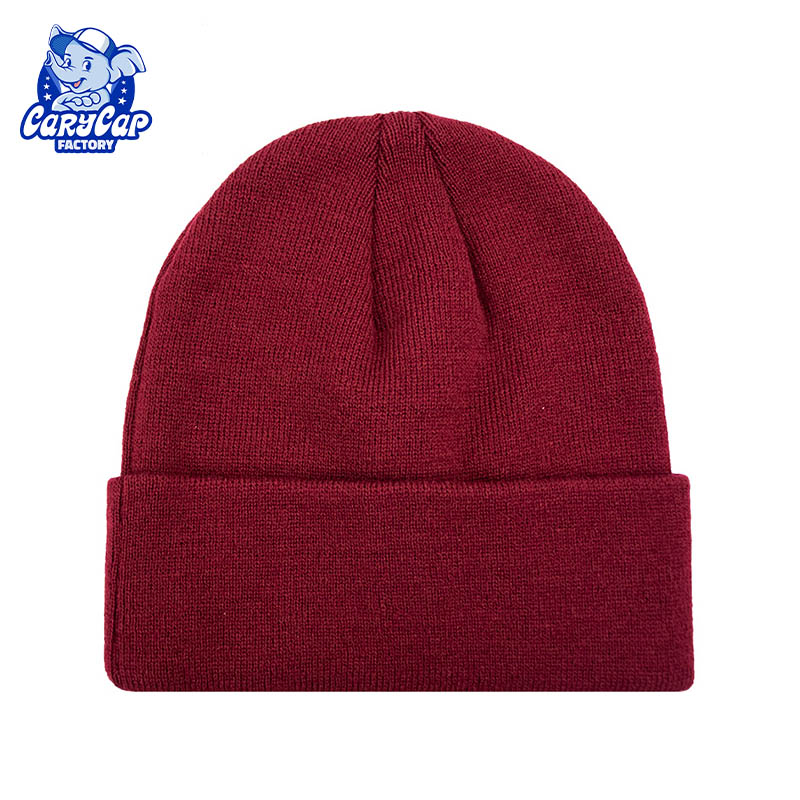 Woven Label Cuff Beanie