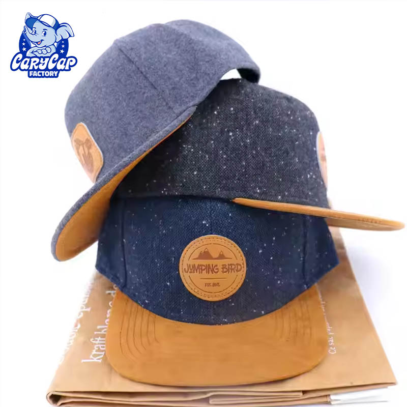 Wool 6 Panel Snapback Cap