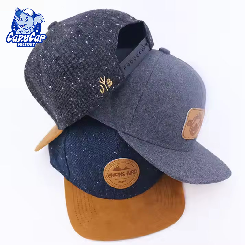 Wool 6 Panel Snapback Cap